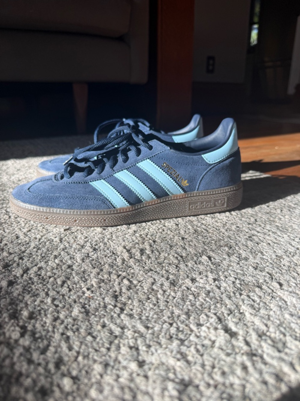 adidas Gazelle Spezial Suede Sneakers - Navy/Light Blue